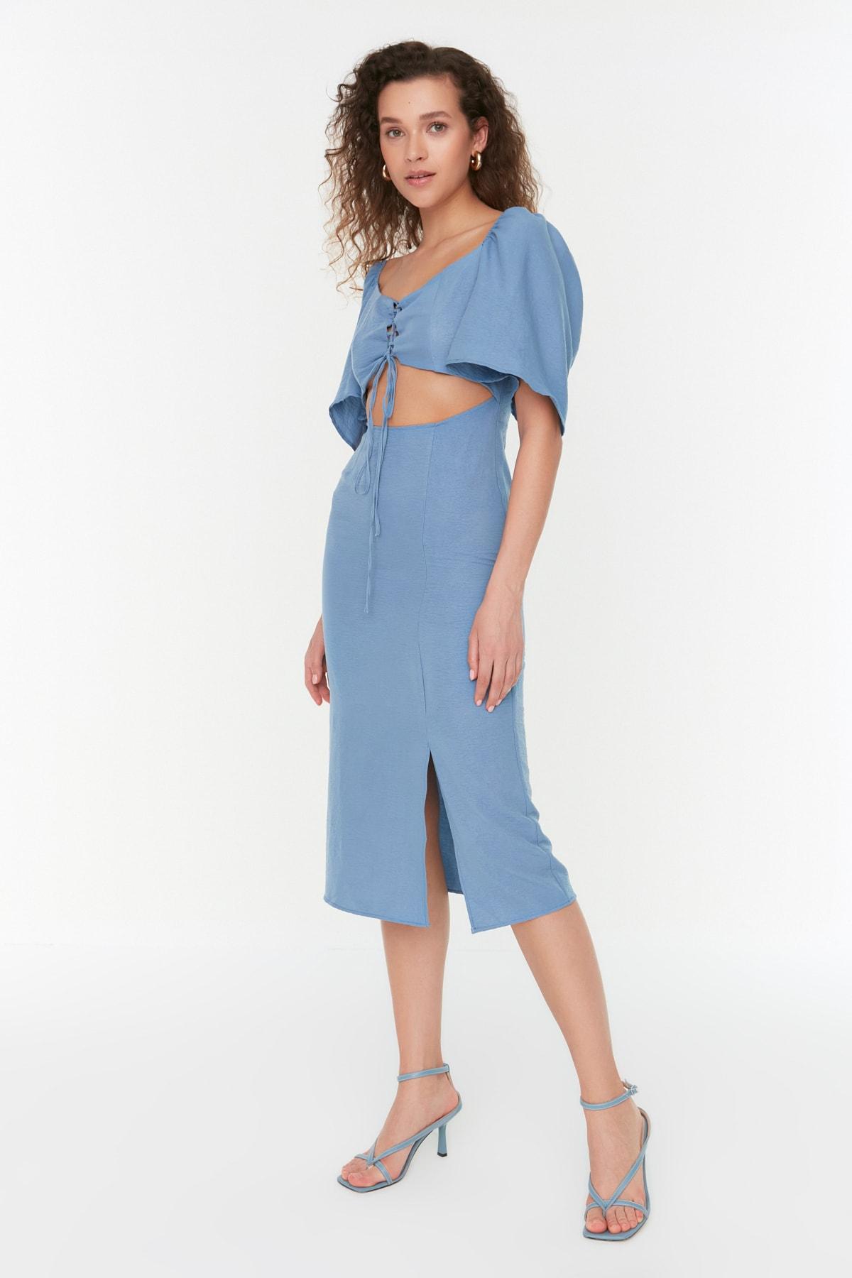 

Платье - Темно-синий - А-силуэт