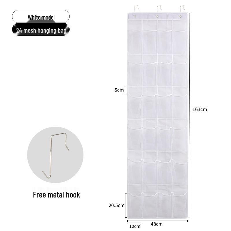 Wall-Mounted Mesh Shoe & Miscellaneous Storage Organizer