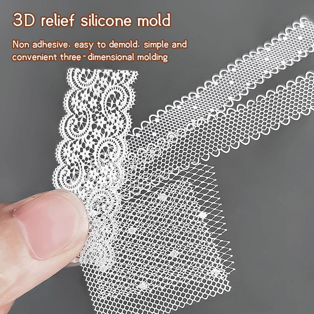 French Lace Silicone Mold for Nail Art - DIY Manicure Decoration Tool