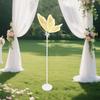Elegant LED Illuminated Butterfly Pathway Floor Lamp, 1-Piece Romantic Warm White Ambient Lighting for Wedding Reception Decor