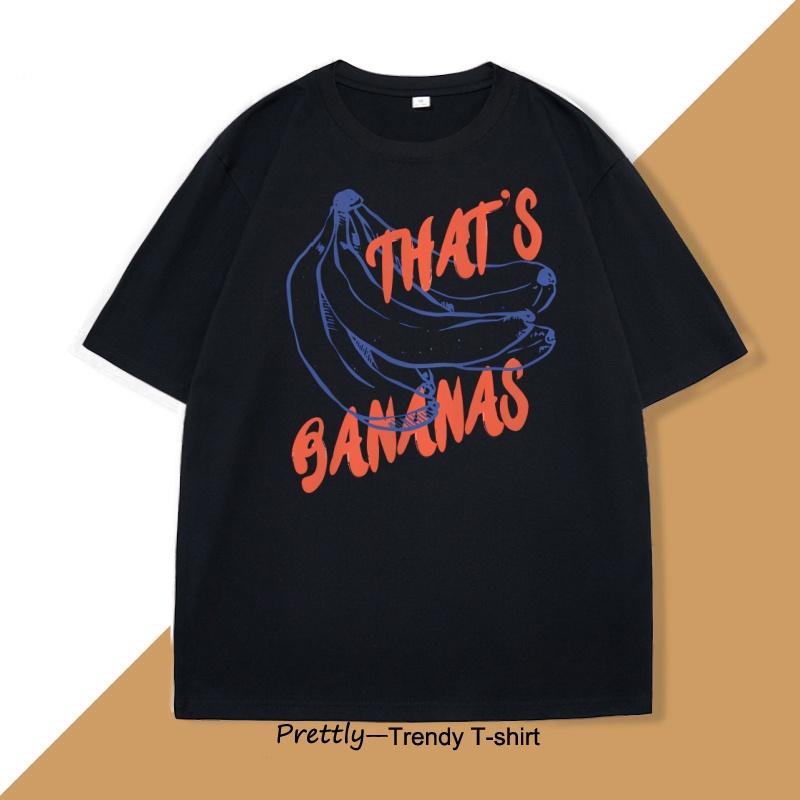 Banana Fruit T Shirt Retro Graphic Tee Funny Fruit Food Tshirt Women Men Summer Casual Short Sleeve Tee Shirt Cotton Clothing