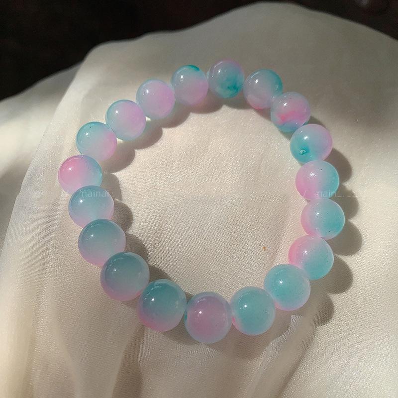 

Браслет Венвань з крижаного білого нефриту: М який градієнтний рожевий - Студентське видання, круглі намистини