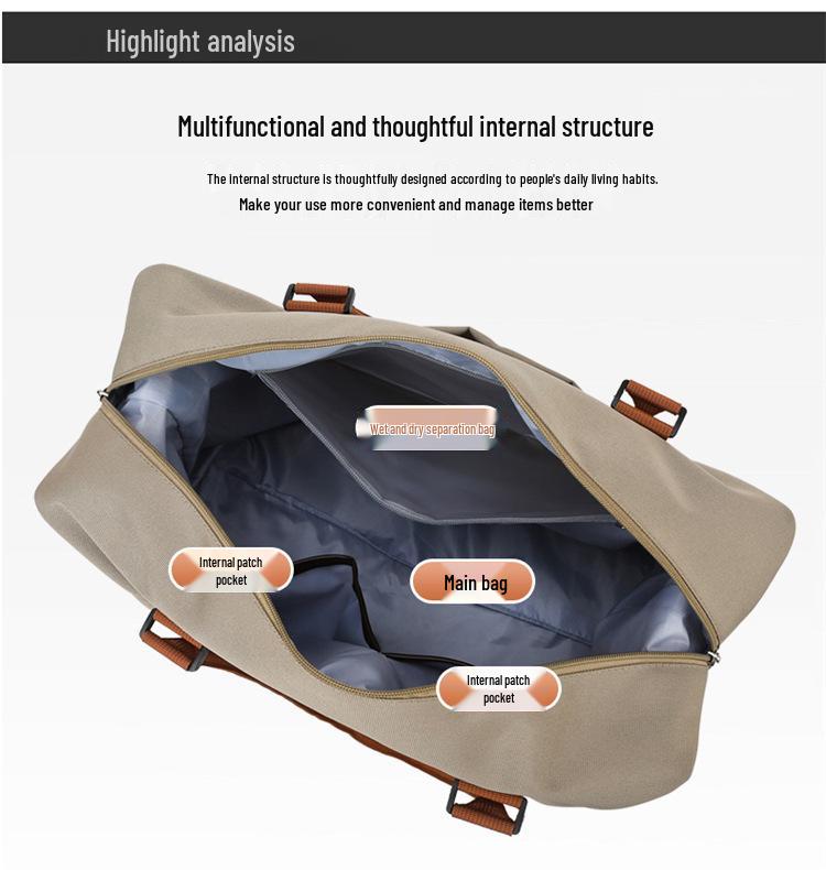 Women's Large Capacity Maternity Travel Bag - Lightweight Oxford Cloth Handbag