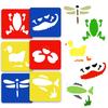 6-24Pcs Simple Cartoon Pattern Drawing Templates Art Tool for Watercolor Pen Oil Painting Pigment Chalk Home School Art Crafts