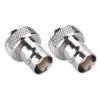 2 Pcs SMA Female To BNC Female Convert Adapter Connector