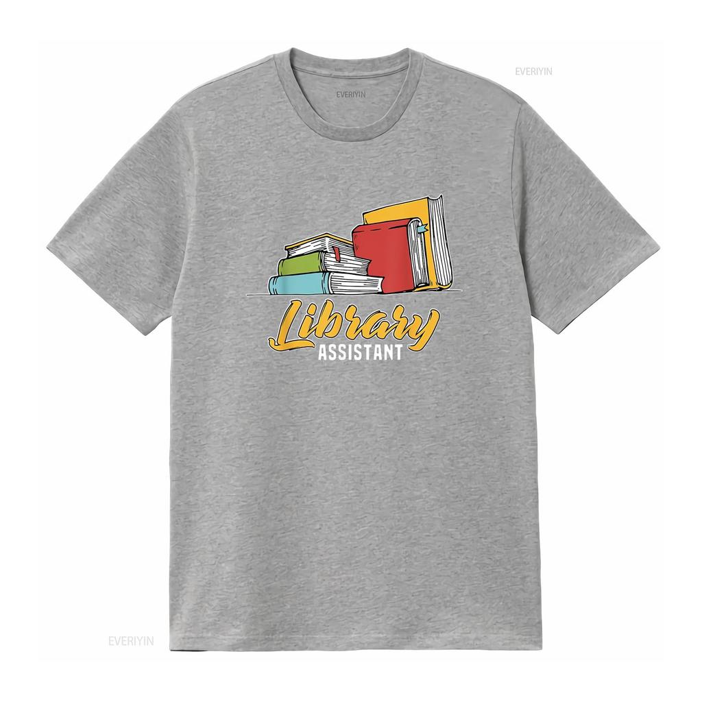 Bibliotheksassistent Buchleser Literatur Sommer Essential Damen T-Shirt Bequem und Stilvoll vintage Gewaschen Dehnbar