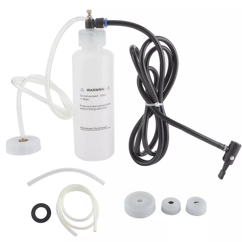Car Brake Clutch Bleeder Tool Air Brake Vacuum Car Brake Bleeding Fluid Bleeder Kit Vacuum Pump 500ml Air Powered Tool