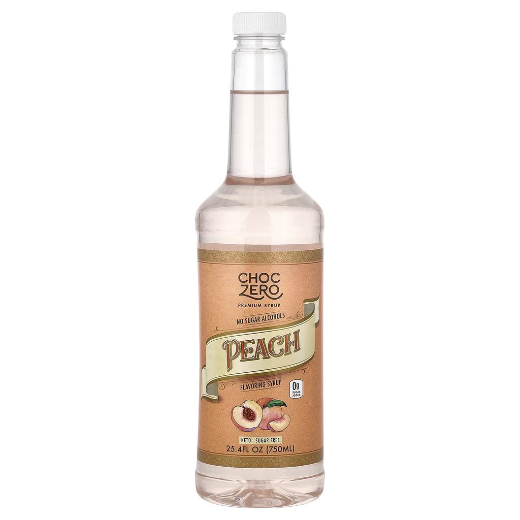 ChocZero, Premium Syrup, Peach, Sugar-Free, 750ml (25.4 fl oz)