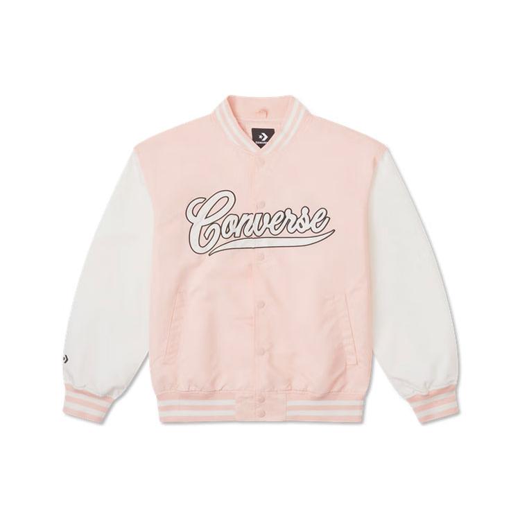 New Converse Baseball Jacket Unisex Pink 10026912-A01 XL 3398₽