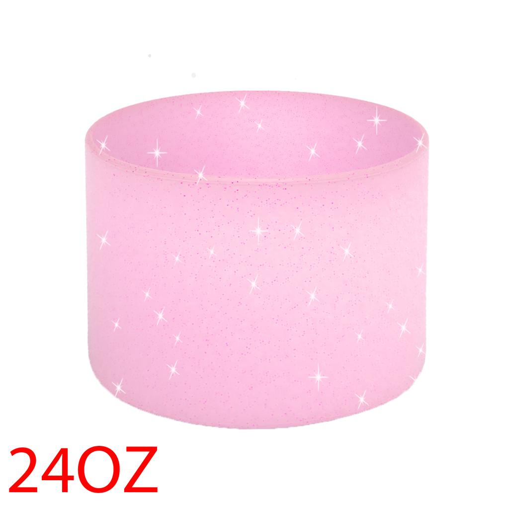 Silicone Water Bottle Boot For Owala 24oz 32oz 40oz Anti-Slip Protective Sleeve Bottom Bumper Protector Twist And Flip Cup Holders 5