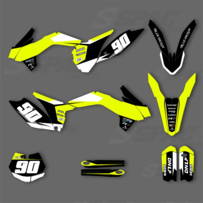SPACE Custom Motorcycle Graphics Background Decal for KTM SX SX85 2013 2014 SX85 2015 2016 2017 Stickers Kit
