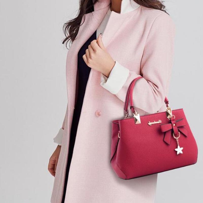 Fashion Large Capacity Women Shoulder Bag Bowknot Crossbody Handbags