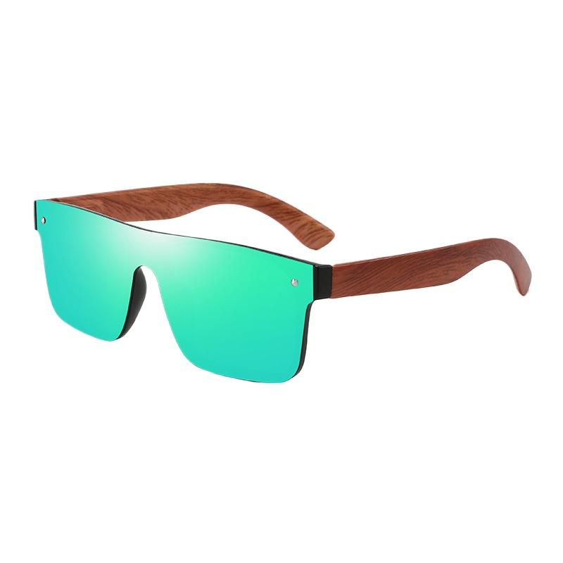 New Men's Outdoor Sports Polarized Sunglasses Men Driving Sunshade Eyeglasses Trendy Bamboo and Wood Spring Feet Eyewear UV400