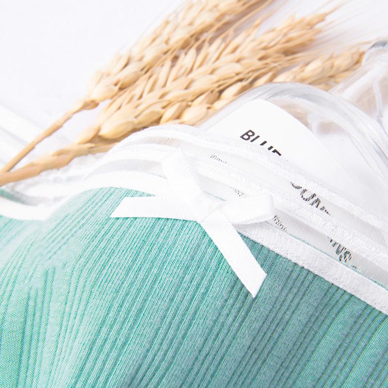 DULASI Cotton Bow Panties Women Underwear Striped Briefs Breathable for Girls Panty Lady Mid-Waist