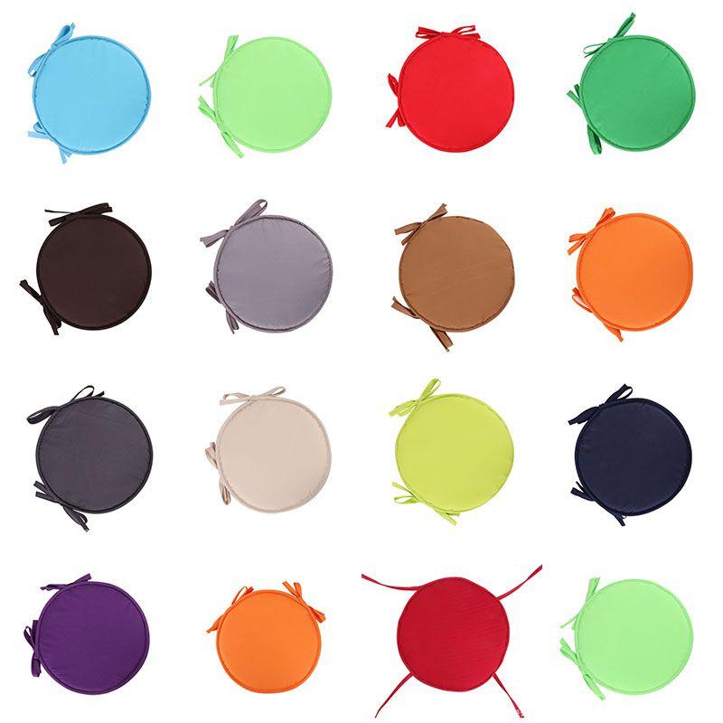 Comfortable Round Cushion Seat Pads For Dining And Outdoor Chairs In Various Colors