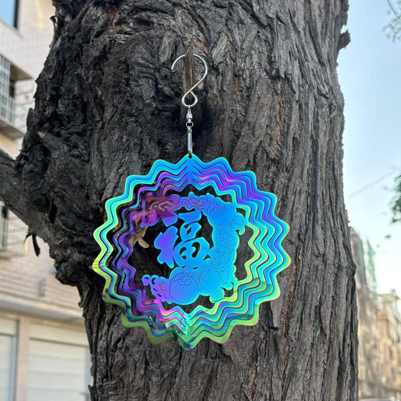 

Colorful New Year Tree of Life Multi-Layer Wind Chime for Balcony or Garden