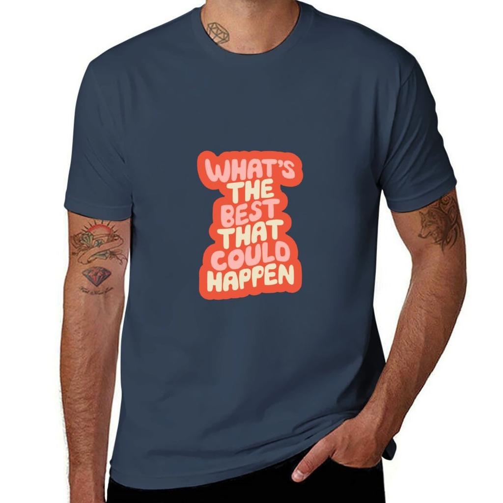 Whats The Best That Could Happen In Orange Peach And Vanilla Tshirt Moisture Wicking Athletic Tshirt