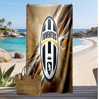 Juventus FC Printed Beach Towel Quick Dry Soft TowelPortable Large Rectangular Beach Blanket for Travel Swimming Pool