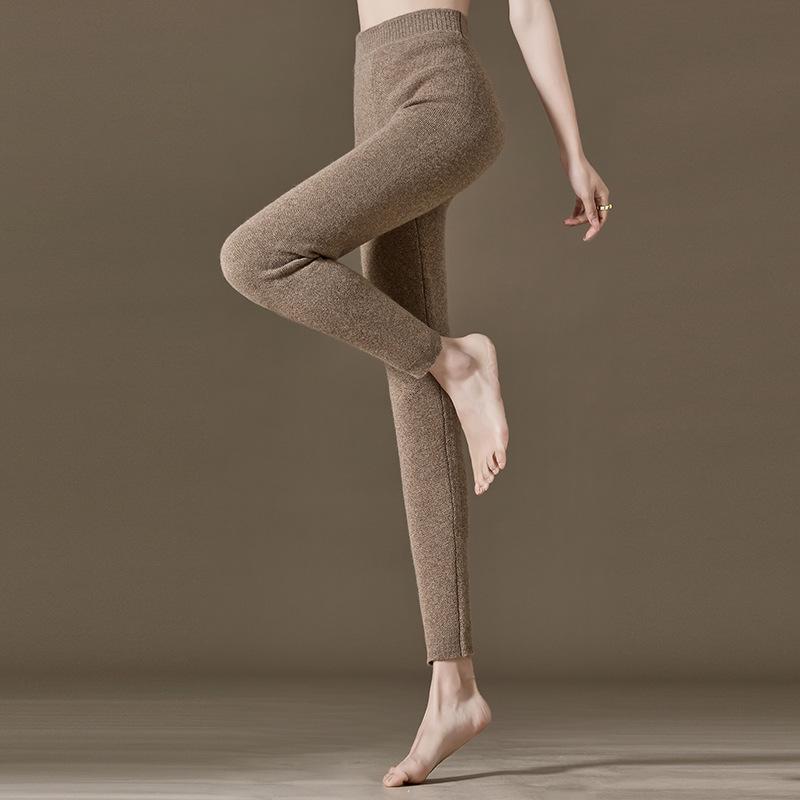 Women's Winter 100% Pure Cashmere Thick Leggings