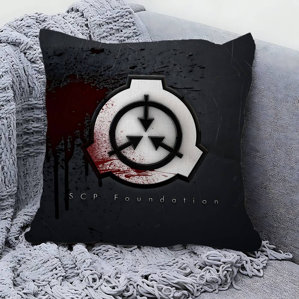 Popular Foundation Scp F-Foundation Game Cushion Cover Pillowcase Upholstery Sofa Throw Pillow Home Decor Pillowcas
