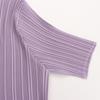 Shop   Women Frill ShorT Sleeve PleaTed T shirT lighT Purple Ble Wsh 1331