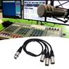 3 Pin XLR Female To 3 Male Y Splitter Cable 2FT Balanced 3 Way XLR Splitter Cable for Mixer Microphone