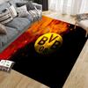 BVB09 Flannel Pattern Square Carpet,Area Rug,Carpet Rug for Living Room Bedroom Sofa Playroom Decor,Non-slip Floor Mat