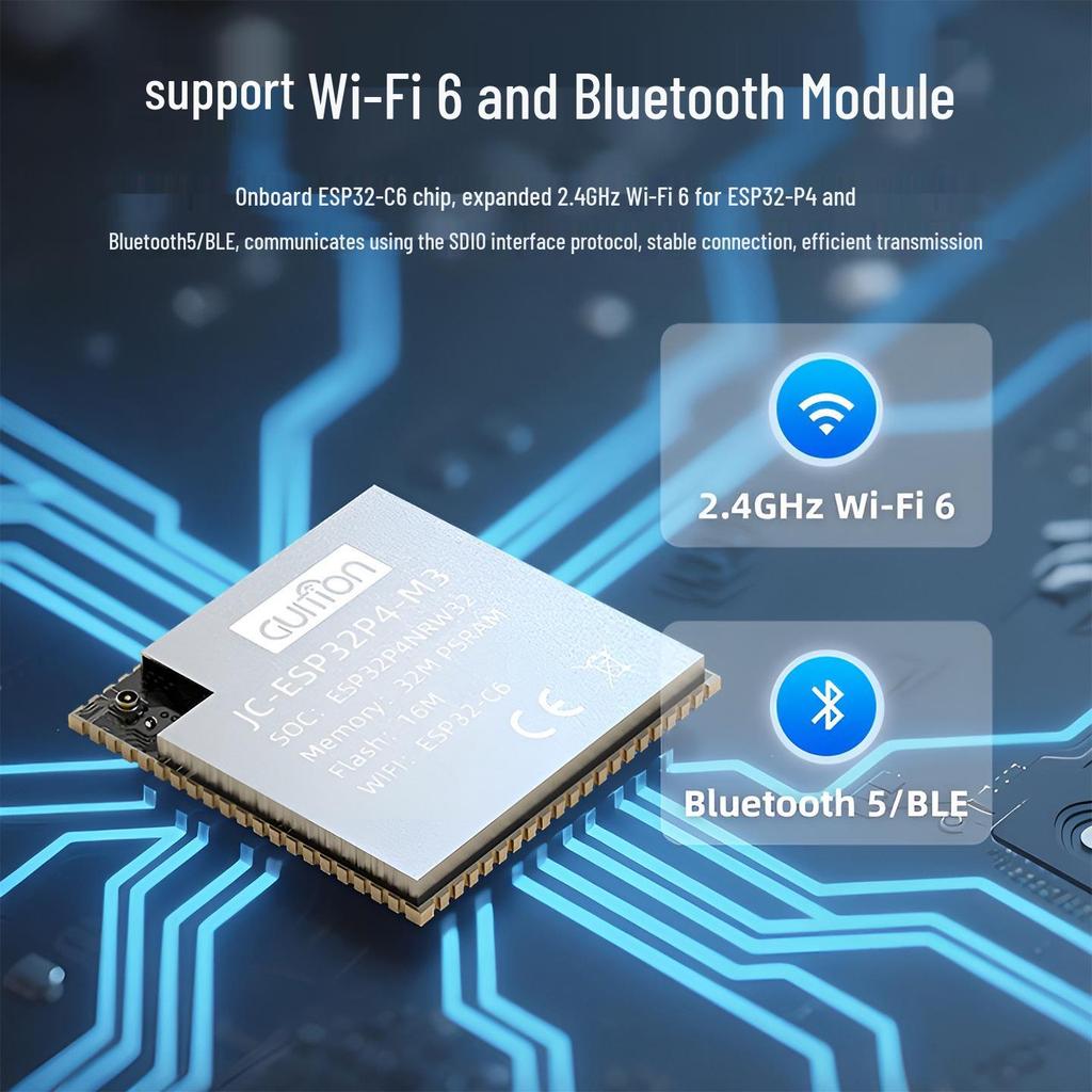 ESP32P4-M3 Core Board with High-Performance ESP32-C6 RISC-V Module
