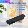 Embedded Desktop Power Strip with Extension Cord