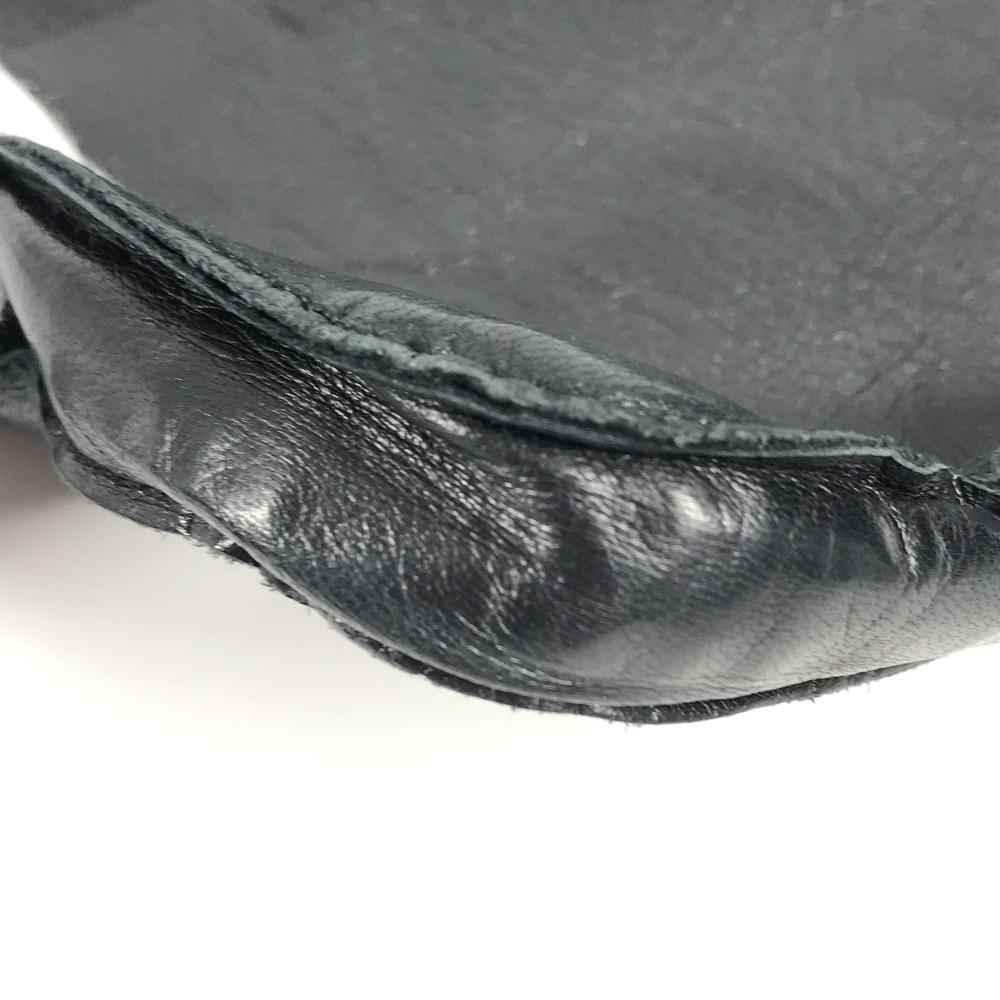 Hermes Toudu Pochette Bag Crossbody Shoulder Bag Leather Black