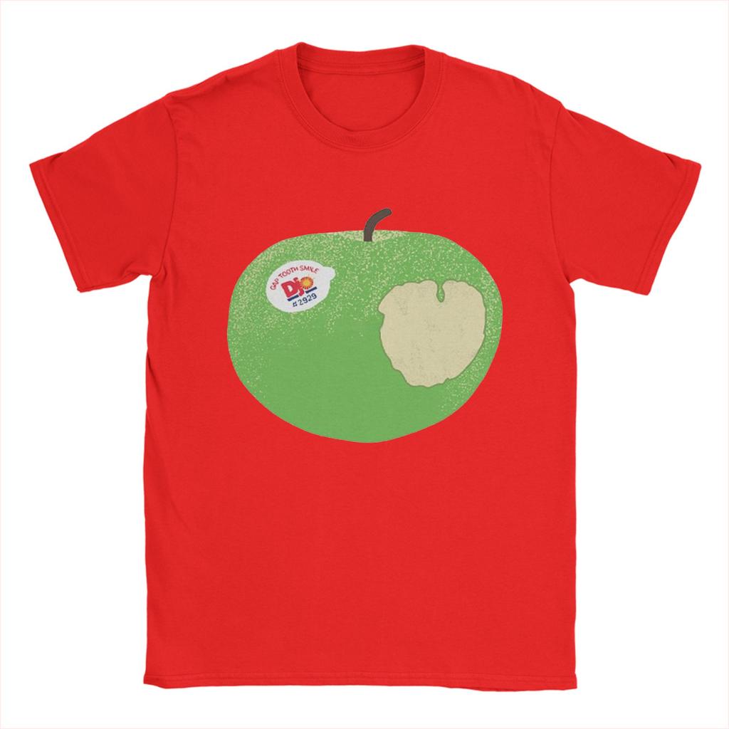 Djo Apple  T Shirts Unisexs  Cotton Amazing TShirt Round Neck  Tee Shirt Short Sleeve Clothes Adult