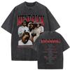 Rapper Kendrick Lamar Großes Gesicht Grafik T-Shirt Nicht Wie Wir Mr. Morale The Big Steppers T-Shirts Herren Hip Hop Übergroßes T-Shirt