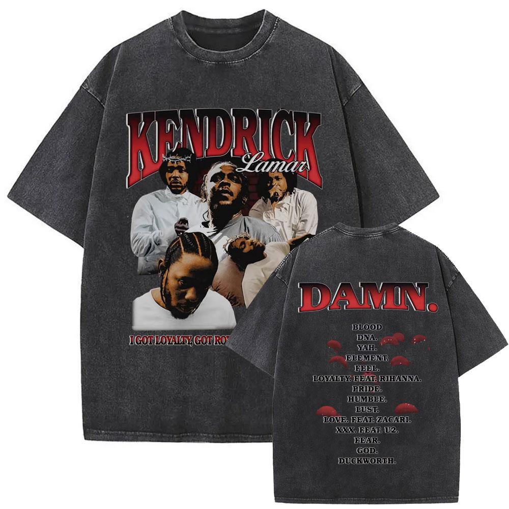 Rapper Kendrick Lamar Großes Gesicht Grafik T-Shirt Nicht Wie Wir Mr. Morale The Big Steppers T-Shirts Herren Hip Hop Übergroßes T-Shirt