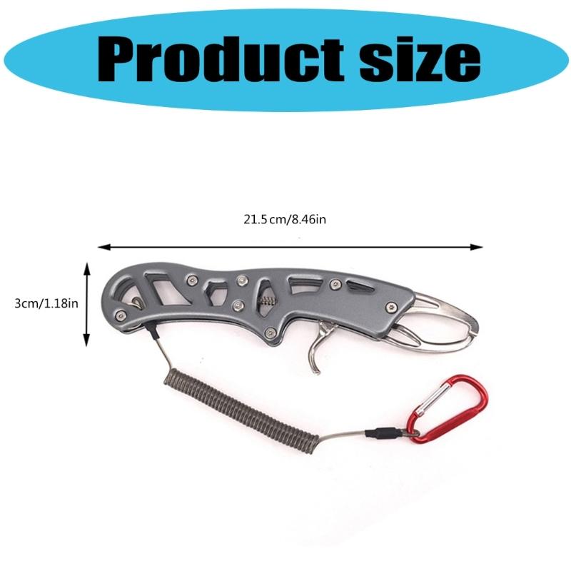 Fish Controllers Fish Tweezers Skidproof Fishing Lip Gripper Fish Lip Clamp Fish Clamp Fishing Flat Tweezers Tackle Tool