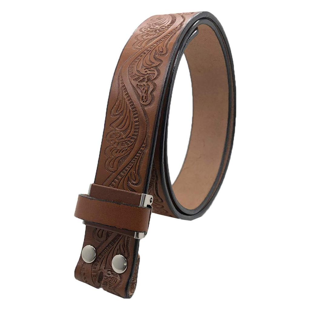 WING LEATHER Tochigi Leather Belt for Men - Genuine Leather, Replacement Strap Only, Casual, Made In Japan, Cowhide, Stylish, Embossed, 35mm (3.5cm),