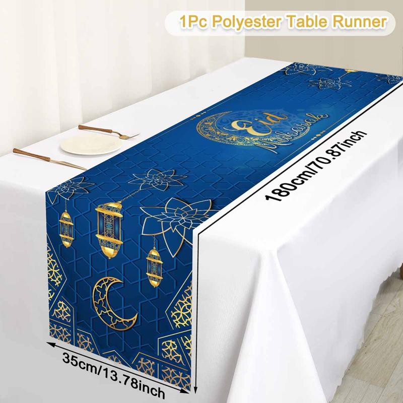 Ramadan Decor Tablecloth EID Mubarak Decor For Home 2025 Ramadan Kareem Islamic Muslim Party Eid Al Adha Gifts Happy Eid Al Fitr