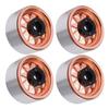 4pcs Metal 1.9 Inch Wheel Rims 10 Triangle Hole Hub for AXIAL SCX10 110 RC Climbing CarGold
