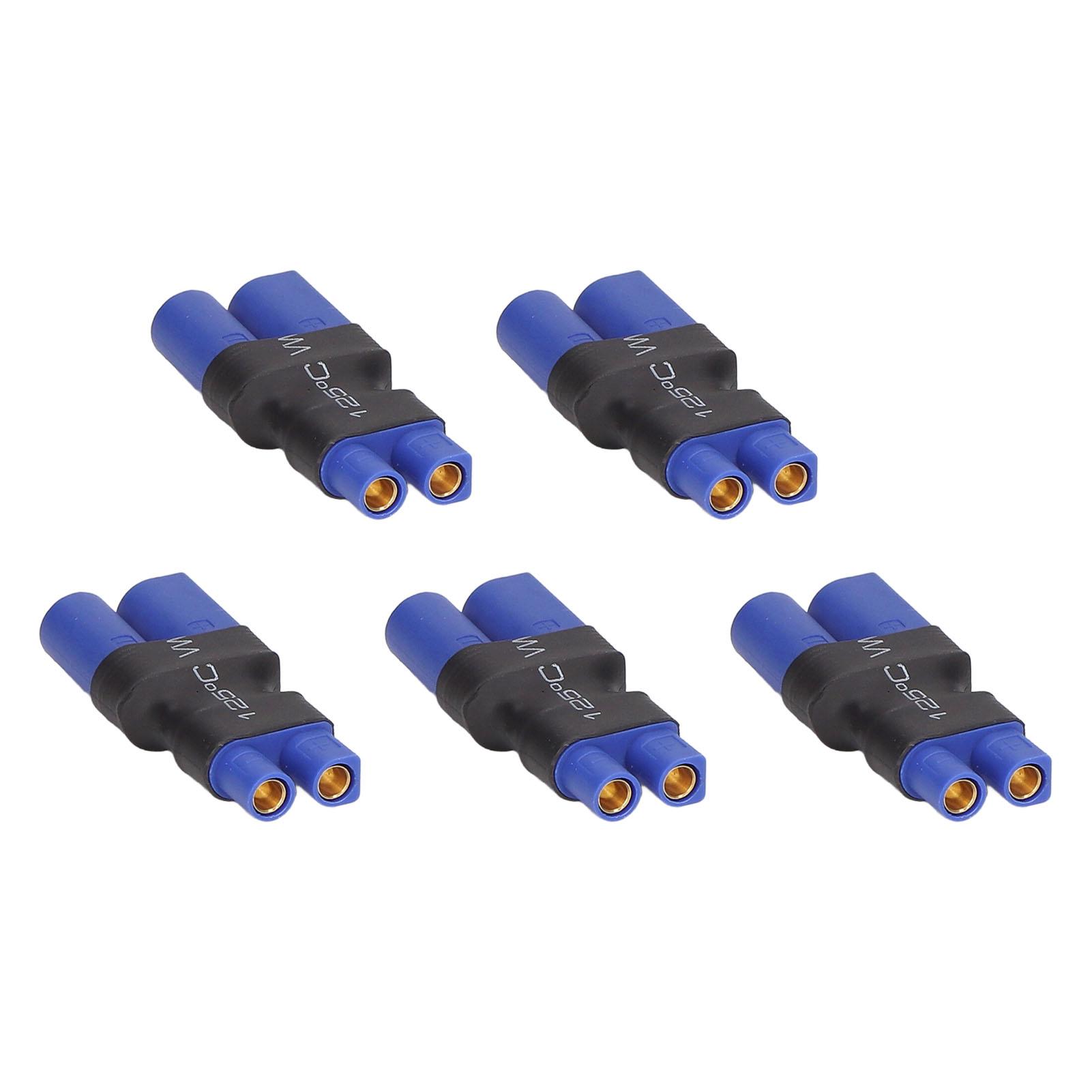 

5pcs EC3 Female to EC5 Male Adapter Universal Wireless RC Lipo Battery Connectors for RC Car Model Aircraft Model