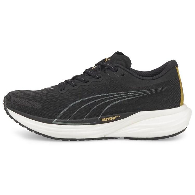 (WMNS) PUMA Deviate Nitro 2 Black Team Gold Women s 376855-02 EU 37.5
