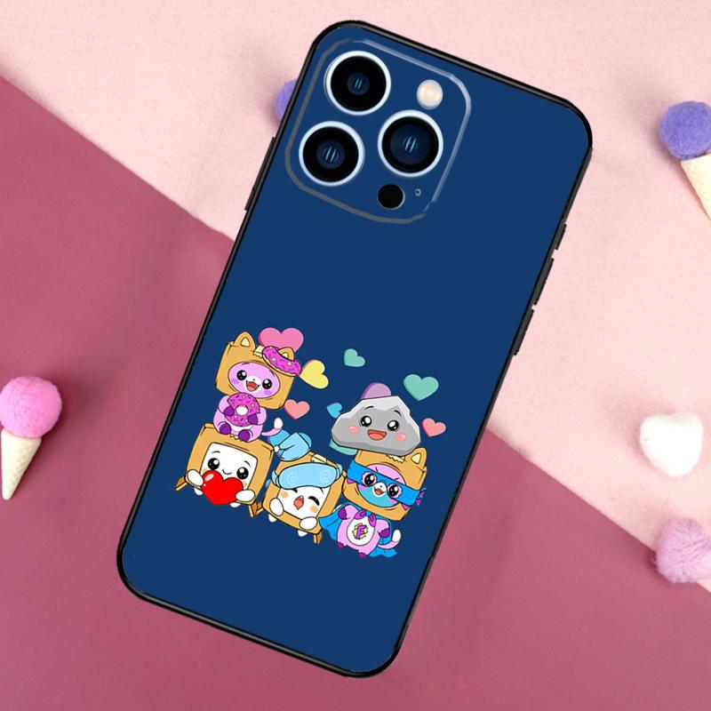 Lankybox Cute Phone Case For iPhone 13 12 11 14 Pro Max Mini X XR XS MAX 14 Plus Cover