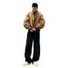Men's High-End Cotton Bomber Jacket - Autumn/Winter Silhouette with Stand Collar