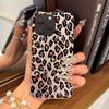 Acrylic Back TPU Bumper for Iphone 17 Pro 16 Plus 12 15 XS Max 11 13 14 Air 18 Pro Max XR Red & Black Leopard Hone Case Shockproof Cover