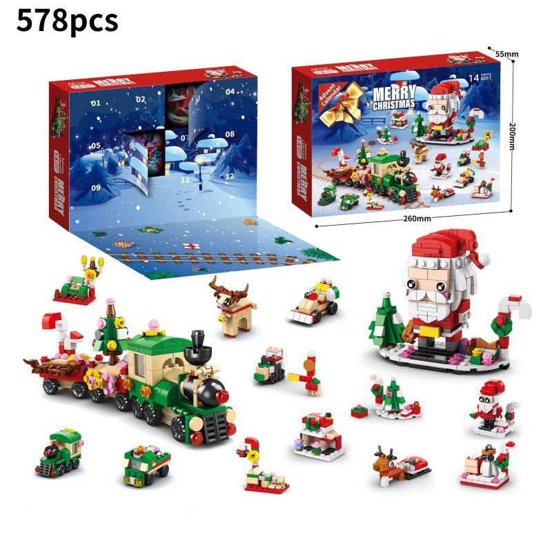 

Сетки 24 Рождественский Адвент-календарь Блайнд-бокс Конструктор Игрушки Детские Подарки Style 1