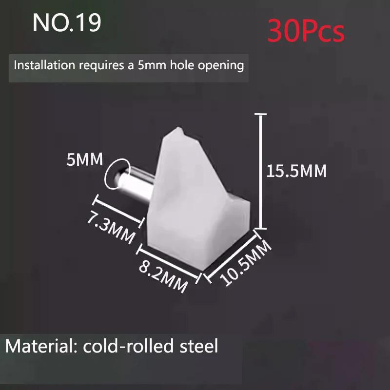 No17-32 Montanti per Scaffali Picchetti Supporto per Mobili in Legno con Perni Metallici Supporto Separatore per Scaffali Armadio Fissato