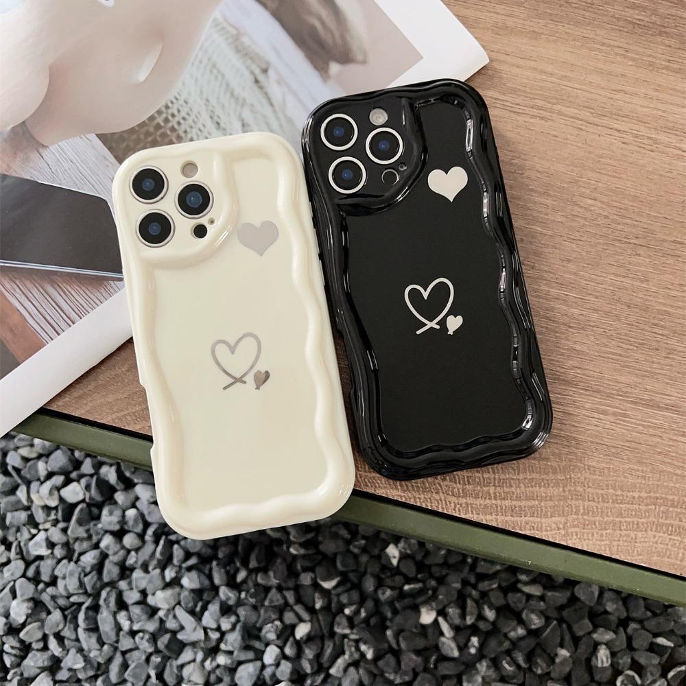 Double Love Heart Pattern Mobile Phone Case Suitable for iPhone 17 16 15 14 13 12 11 Pro/ Max /Plus Anti-fall and Shockproof