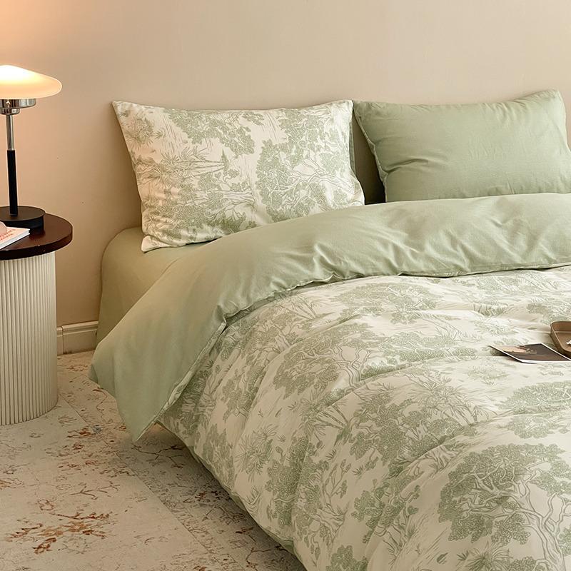 

Маленький цветочный 60 Хлопок 4 предмета, Чистый хлопок Студенческое общежитие 3 предмета, Тип простыни для односпальной кровати, Тип покрывала-накидки 1.2 m 3pc quilt 1.5*2m