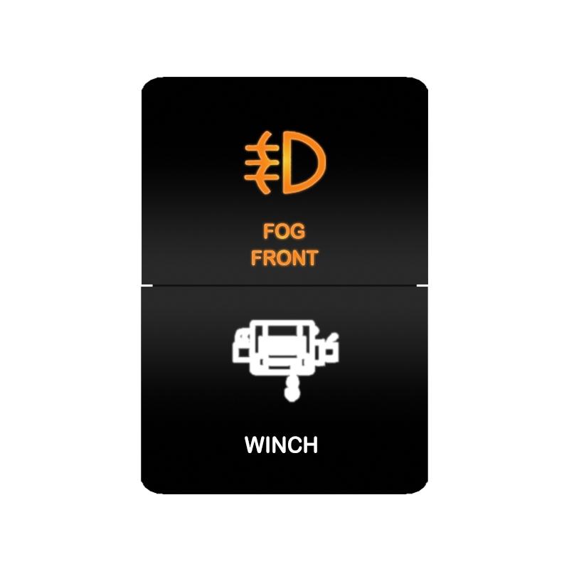 12V 24V LED Rocker Switch Dual Button ON/OFF Amber White Light for LED Light Bar Fog Lights Jeep Toyota 4Runner Land Cruiser