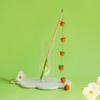 Boredom Cats Chasing Toy with Felt Fruit Ball And Natural Rope Teaser Wand Enrichment Toy For Climbing Hunting Activity
