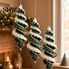 Relaxing Crafting Hobbies Christmas Ornament Crochet Kit, DIY Spiral Tree Starter Xmas Easy Craft Kits for Adults Kit Holiday Home Decoration,