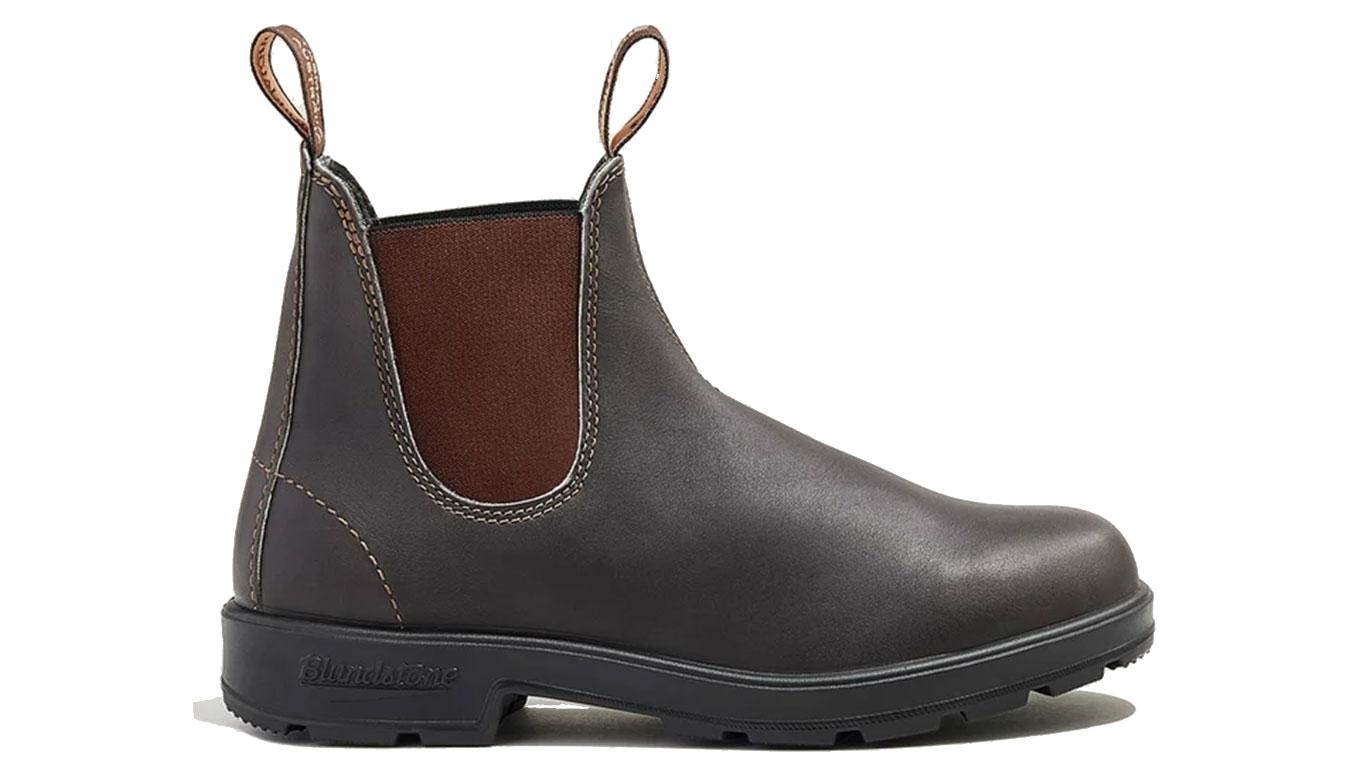 Blundstone 500 Chelsea Boots Premium wasserabweisendes Leder stout brown 44 braun